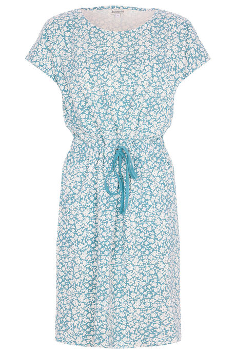 Ditsy Print Tie Waist Dress